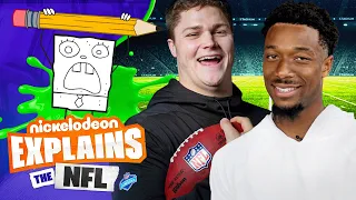 DoodleBob Interviews NFL Players 🏈📝 ft. Chargers & Buccaneers | Nick Explains the NFL | Nickelodeon