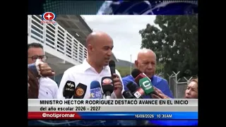 Minister Hector Rodriguez highlighted progress at the start of the 2026-2027 school year