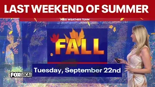 DC weather: Warm last weekend of summer, cooler week ahead