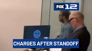 Police: Man arrested after NW Portland standoff damaged city car, menaced city worker