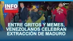 Entre gritos y memes, venezolanos celebran extracción de Maduro