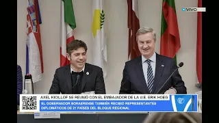 AXEL KICILLOF SE REUNIÓ CON EL EMBAJADOR DE LA U.E. ERIK HOEG