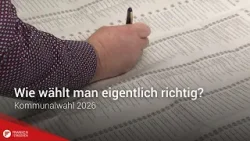 Großer Zettel, viele Kreuze – so wählen Sie bei der Kommunalwahl richtig