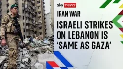 'We want to live in peace': Sky News at site of deadly Israeli bombing in Beirut