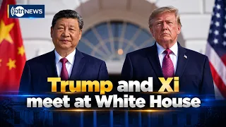 Trump and Xi attend military review at White House