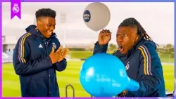 Tchouameni and Camavinga are terrified with the Balloon Challenge ? | Real Madrid & Nivea Men