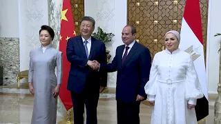 الرئيس عبد الفتاح السيسي يستقبل الرئيس الصيني ويشهدان توقيع اتفاقيات بين البلدين