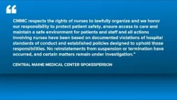 Central Maine Medical Center denies that nurse who was fired last month has been given job back