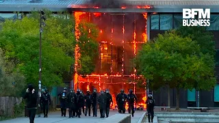 Are images of burning high schools driving up French interest rates? 🤔