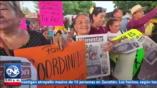 Abelina López Rodríguez visits the community of El Súchil