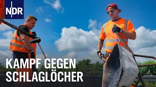 Mit Straßenbauern und Asphaltierern auf Rostocks Straßen | Die Nordreportage | NDR Doku