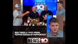 Ben Verbanic versus some of the hottest peppers you can buy - on TV