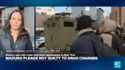 Jessica Le Masurier reports from Maduro's arraignment in New York City • FRANCE 24 English Jessica Le Masurier reports from Maduro's arraignment in New York City • FRANCE 24 English