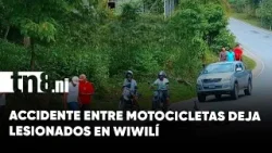 Accidente entre motocicletas deja lesionados en Wiwilí Accidente entre motocicletas deja lesionados en Wiwilí