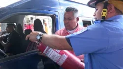 Inspección en buses y tramos en Roberto Huembes ante alta demanda por Semana Santa