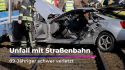 Straßenbahn-Unfall: Autofahrer (89) schwer verletztI Sachsen Fernsehen