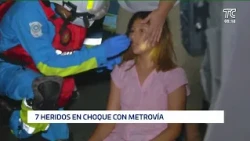 Siete heridos tras choque entre auto y una unidad de Metrovía en el suroeste de Guayaquil