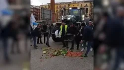 La marcia dei trattori per le strade di Avellino La marcia dei trattori per le strade di Avellino