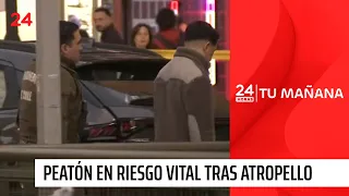 Turned from the fourth lane: the video of the crash that left a pedestrian in critical condition ...