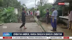 Warga Mandalawangi Swadaya Bangun Jembatan Darurat Penghubung 3 Desa #Beritasatu
