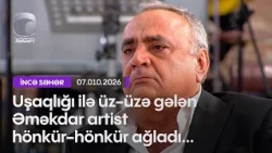 Uşaqlığı ilə üz-üzə gələn Əməkdar artist hönkür-hönkür ağladı...