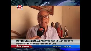 "Activos por la luz" citizens' movement reports increase in power outages in Lara