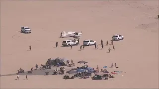 Small plane lands on Southern California beach due to engine issue 1