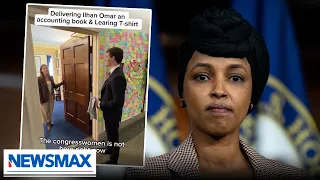 Nick Shirley gifts Ilhan Omar accounting book | The Right Sqaud