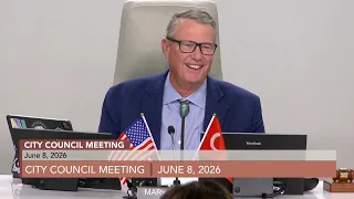 City Council Meeting - 6/8/2026