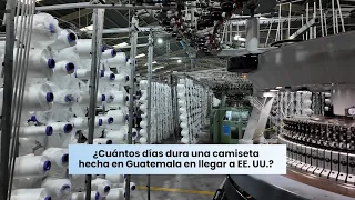 How many days does it take for a shirt made in Guatemala to reach the U.S.?