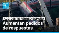 España: familiares de víctimas de accidente ferroviario exigen respuestas