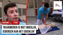 Practicing CPR for the first time: it's possible on World Restart a Heart Day