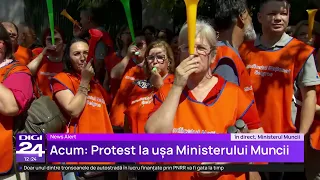 Protest la Ministerul Muncii: Sindicatele cer creșterea salariului minim din 2027