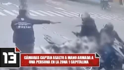 Cameras capture armed robbery of a person in Zone 1 of the capital