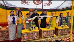 Their Majesties grace installation of Rabsel at Genyen Lhakhang in Phulari Their Majesties grace installation of Rabsel at Genyen Lhakhang in Phulari