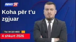 4 shkurt 2026?Telefonatat e Teleshikuesve" News24 -"Koha për t'u zgjuar"në studio Klevin Muka