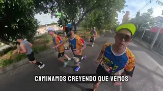David ran the Medellín Marathon blindfolded to raise awareness for the visually impaired