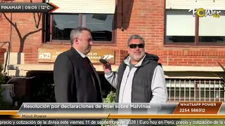 Resolution regarding Milei's statements on the