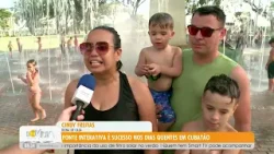 Fonte interativa é sucesso nos dias quentes em Cubatão - 29/12/25