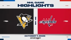 NHL Highlights | Penguins vs. Capitals - October 7, 2026
