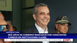 Seis años de gobierno marcados por constantes cambios en instituciones claves