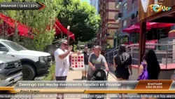 Domingo con mucho movimiento turístico en Pinamar Domingo con mucho movimiento turístico en Pinamar