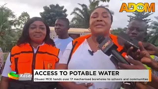 Access To Potable Water: Obuasi MCE hands over 17 mechanised boreholes to schools and communities