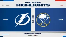NHL Highlights | Lightning vs. Sabres - March 8, 2026