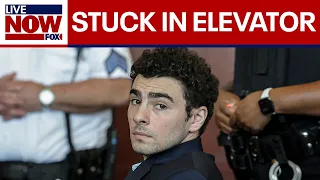Luigi Mangione gets stuck in courthouse elevator before judge sets federal trial date