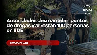 Autoridades desmantelan puntos de drogas y arrestan 100 personas en SDE