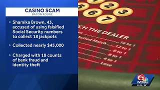 Woman accused in years-long casino scam in Baton Rouge
