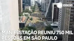 Manifestação pró-Bolsonaro reuniu 750 mil pessoas em São Paulo