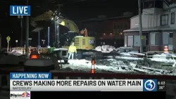 Crews conduct critical repairs on Waterbury water main Crews conduct critical repairs on Waterbury water main
