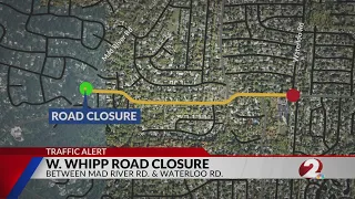 W. Whipp Road to close for maintenance repairs